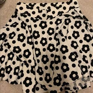 Flower skater girl skirt